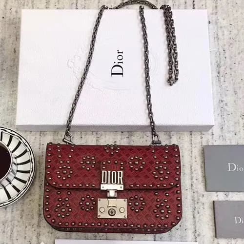 Dior 2019 Addict Leather Chain Shoulder Bag,21CM -… - 1