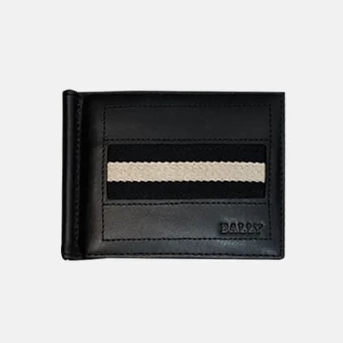 Bally 2019 Mens Leather Card Holder / Money Cilp -… - 1