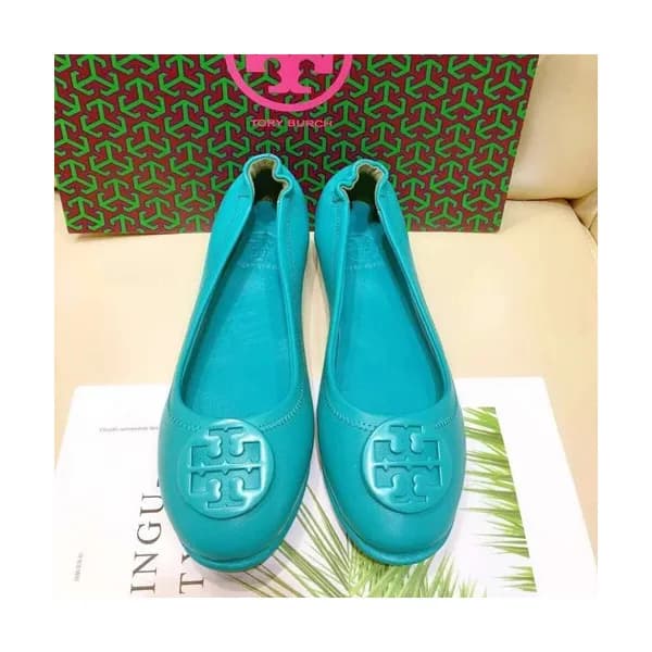 Tory Burch 2019 Ladies Initial Logo Leather Balle… - 1