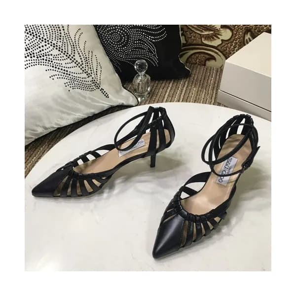 Jimmy Choo 2019 Ladies Leather Middle Heel Sandal … - 1