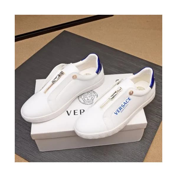 Versace 2019 Mens Leather Sneakers - 베르사체 2019 남성용… - 1