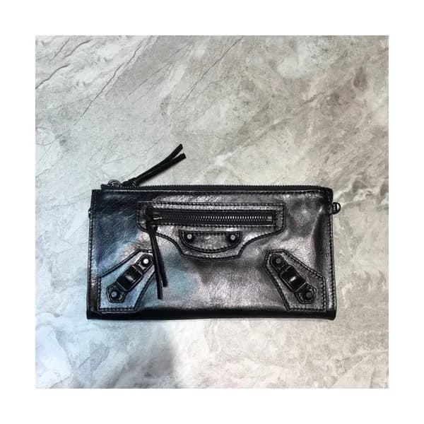 Balenciaga 2019 Leather Clutch Bag / Shoulder Cros… - 1