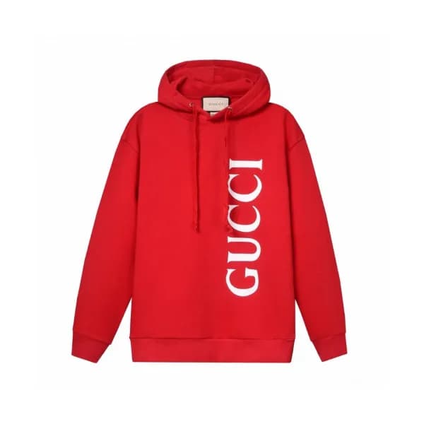 Gucci 2019 Mm/wm Logo Casual Oversize Cotton Hoode… - 1