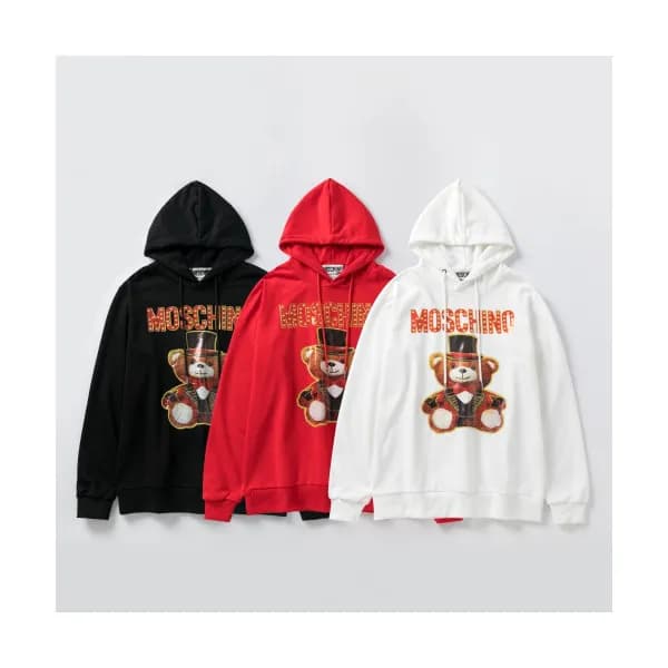 Moschino 2019 Mm/Wm Logo Teddy Cotton Hood Tee - 모… - 1
