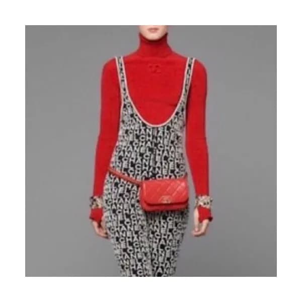 Chanel 2019 Womens Turtle-neck Logo Wool Tshirts -… - 1