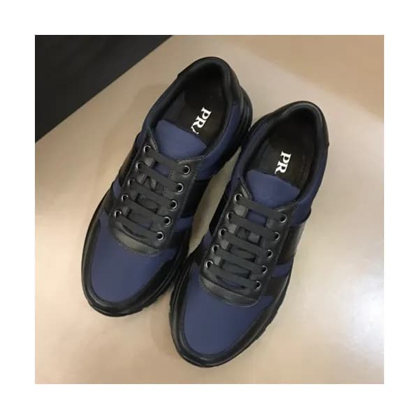 Prada 2019 Mens Canvas & Leather Sneakers - 프라다 20… - 1