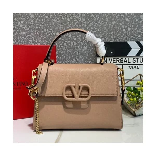 Valentino 2019 Leather Vsling Small Tote Shoudler … - 1