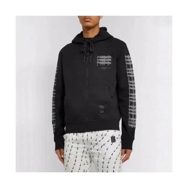Off-white 2019 Mm/Wm Logo Cotton Oversize HoodT - … - 1
