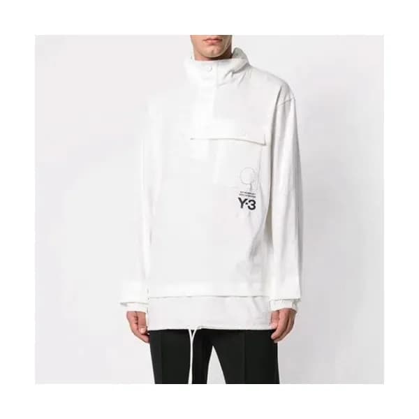 [요지야마모토]Y-3 2019 Mens Logo Street Cotton HoodT - 요… - 1