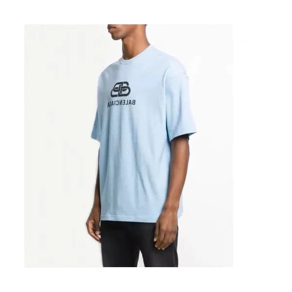 [발렌시아가]Balenciaga 2019 Mm/Wm Logo Cotton Short Sle… - 1