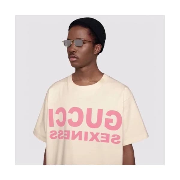 [매장판]Gucci 2020 Mm/Wm Logo Cotton Crew neck Short … - 1