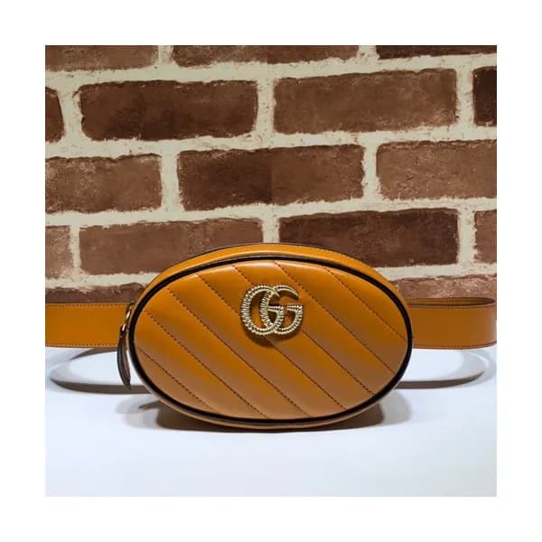 Gucci 2020 Marmont Matlase Leather Belt Bag,18CM -… - 1