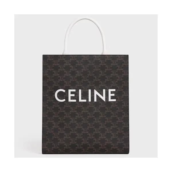 Celine 2020 Vertical Cabas Canvas Tote Shopper Bag… - 1
