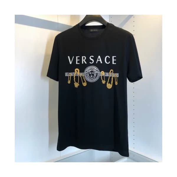 [베르사체]Versace 2020 Mens Logo Silket Short Sleeved … - 1