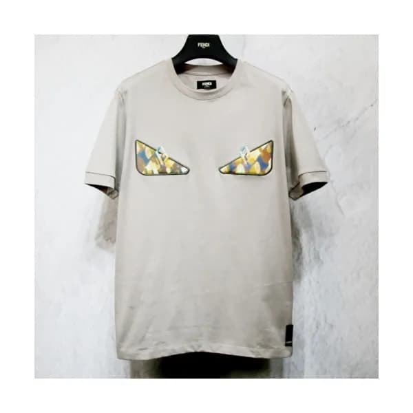[펜디]Fendi 2020 Mens Logo Casual Short Sleeved Tshi… - 1