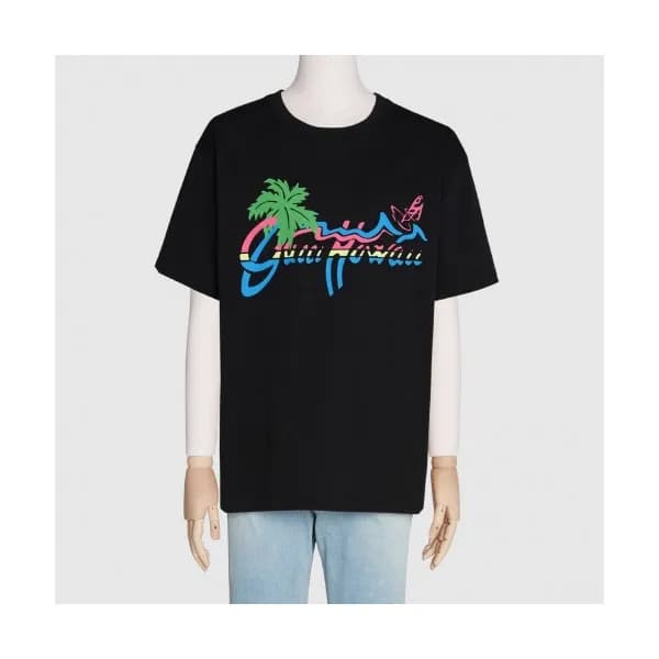 [매장판]Gucci 2020 Mm/Wm Logo Cotton Short Sleeved Ts… - 1