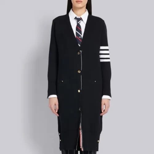 Thom Browne 2020 Womens Strap V-neck Cardigan - 톰브… - 1