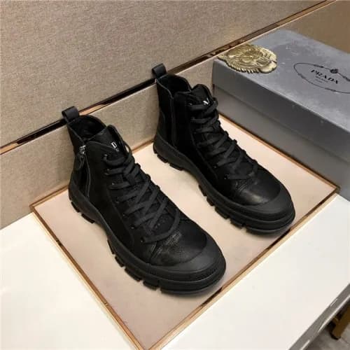 Prada 2020 Men's Leather Sneakers - 프라다 2020 남… - 1