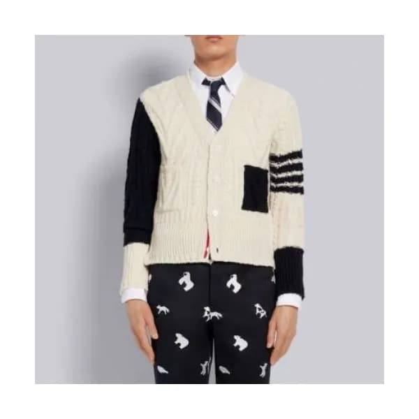 [톰브라운]Thom Browne 2020 Mm/Wm Strap V-neck Cardigan… - 1