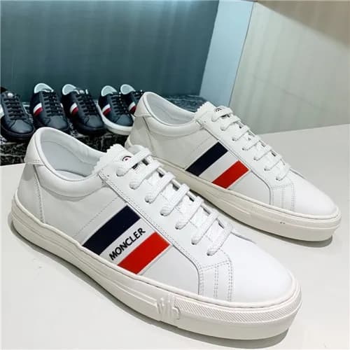 Moncler 2021 Men's Leather Sneaakers - 몽클레어 20… - 1