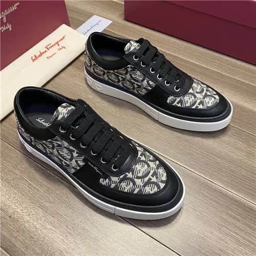 Salvatore Ferragamo 2021 Men's Leather Sneaker… - 1