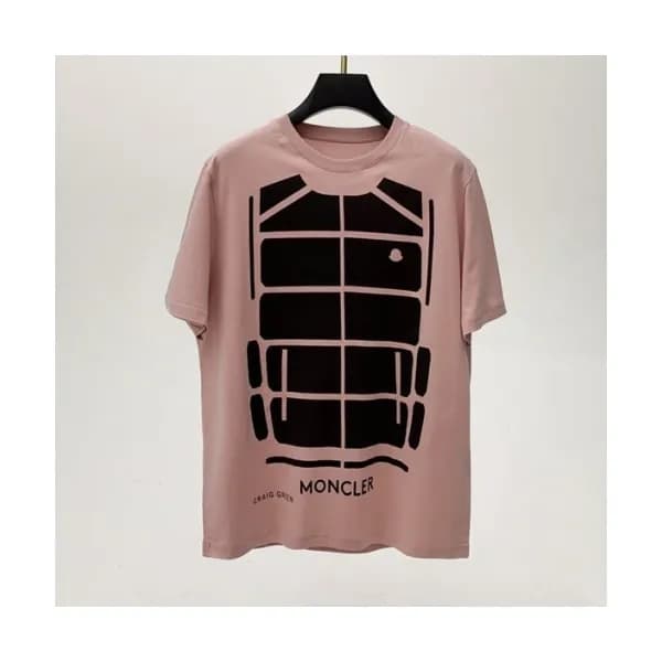 [매장판]Moncler 2021 Mens Logo Crew-neck Short Sleeve… - 1
