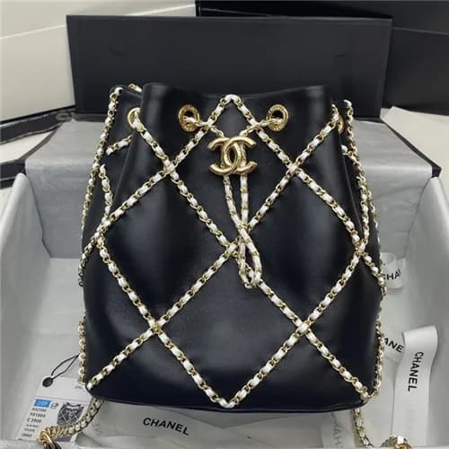 [샤넬]Chanel 2021 Women's Leather Bucket Shoulde… - 1