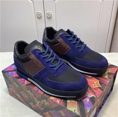 Louis Vuitton 2021 Men's Leather Sneakers - 루이… - 1