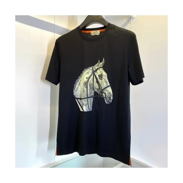 [에르메스]Hermes 2021 Mens Crew-neck Short Sleeved Tsh… - 1