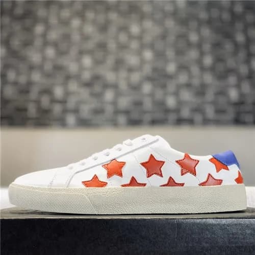 [매장판]Saint Laurent 2021 Men's Leather Sneakers… - 1
