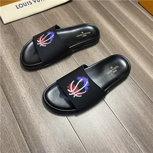 Louis Vuitton 2021 Men's Leather Slipper,LOUS2… - 1