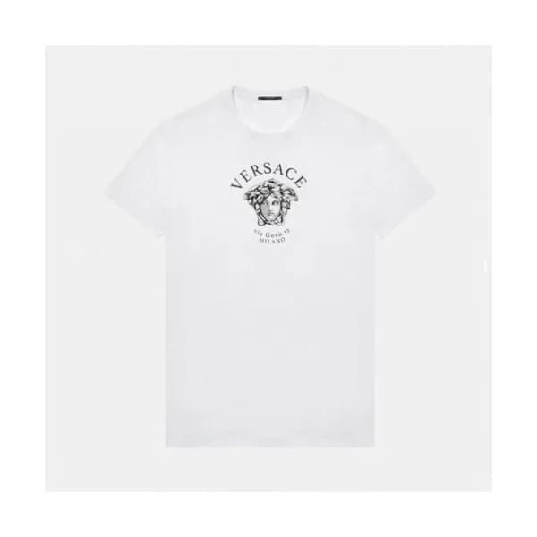 Versace Mens Logo Short Sleeved Tshirts Black - 베… - 1