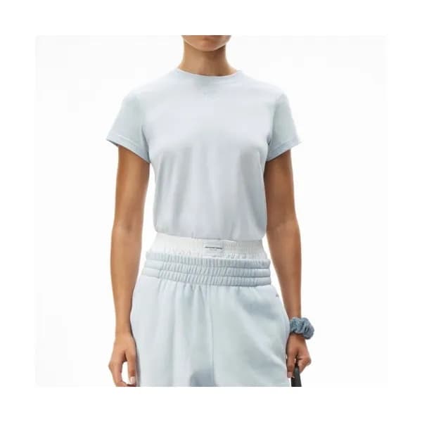 Alexsander Wang Womens Short Sleeved Tshirts Blue … - 1