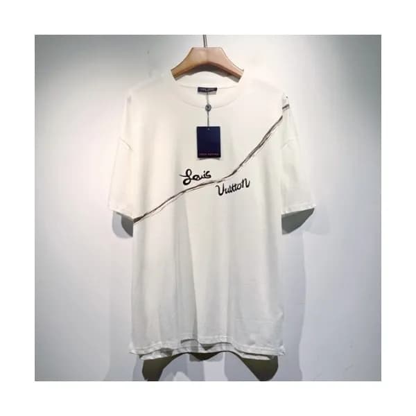 Louis vuitton Mm/Wm Logo Short Sleeved Tshirts Wh… - 1
