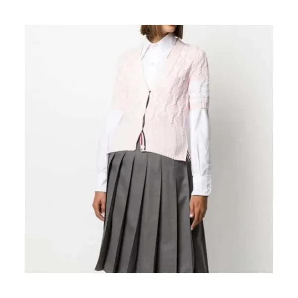 Thom Browne Womens Cardigan - 톰브라운 여성 반팔 가디건 - Tho… - 1