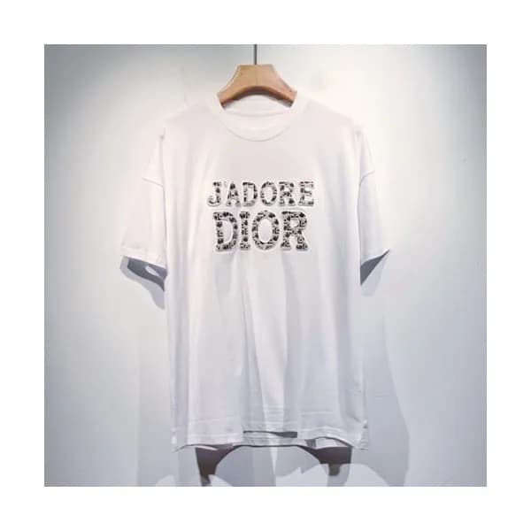 Dior Mm/Wm Casual Crew-neck Short Sleeved Tshirts… - 1
