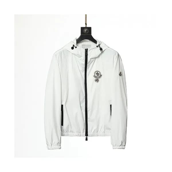 Moncler Mens Logo Casual Jackets White - 몽클레어 202… - 1
