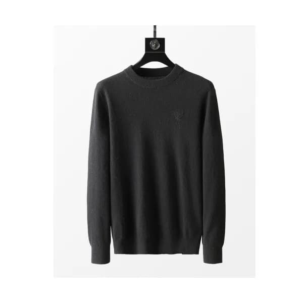 Ami Mm/Wm Logo Casual Turtle-neck Sweaters Black … - 1