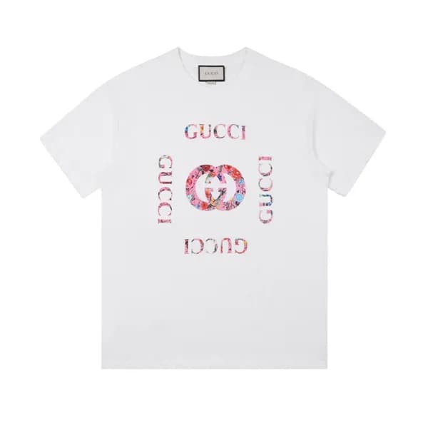 구찌 여성 크루넥 화이트 반팔티 - Womens White Tshirts - guc0459… - 1