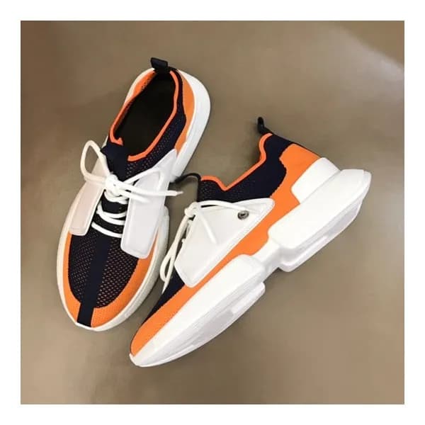 에르메스 남성 클래식 블랙 스니커즈 - Mens Black Sneakers - her075… - 1