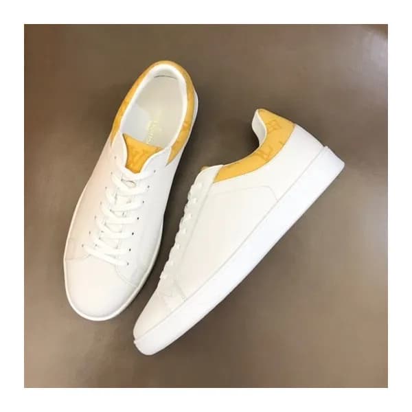 루이비통 남성 모던 옐로우 스니커즈 - Mens Yellow Sneakers - lou04… - 1