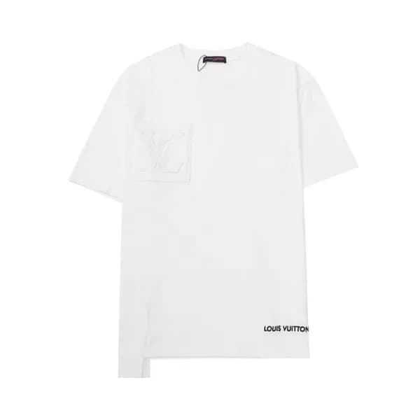 루이비통 남성 화이트 크루넥 반팔티 - Mens White Tshirts - lou0435… - 1