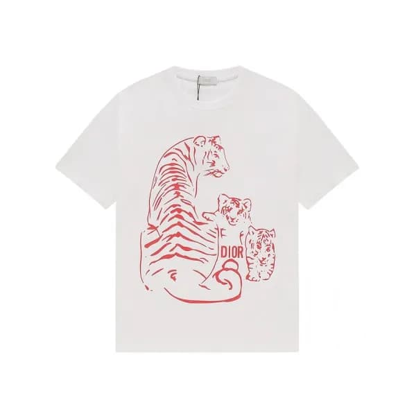 디올 남성 화이트 크루넥 반팔티 - Mens White Tshirts - dio02025x - 1