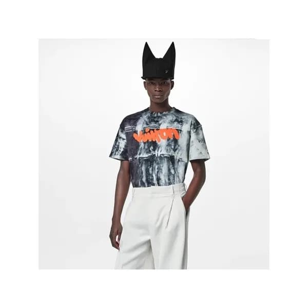 루이비통 남성 그레이 크루넥 반팔티 - Mens Gray Tshirts - lou05146…