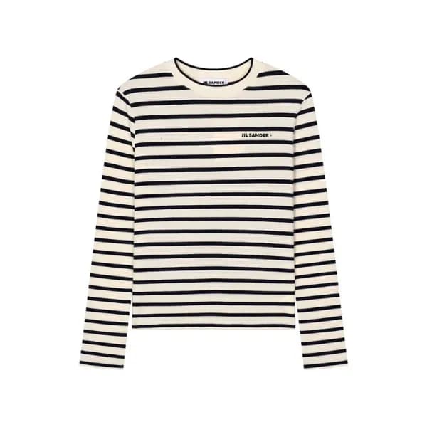 질샌더 남성 클래식 화이트 니트 - Jilsander Mens White Knits - j… - 1