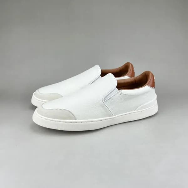 에르메네질도 제냐 남성 화이트 로퍼 - Ermenegildo Zegna Mens White… - 1