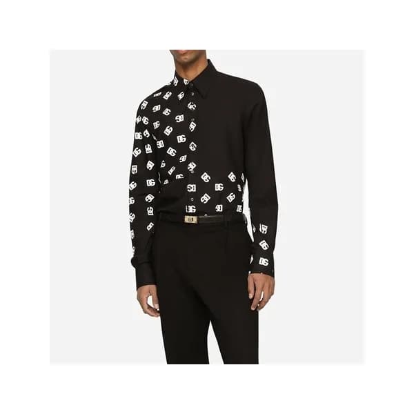 돌체앤가바나 남성 블랙 셔츠 - Dolce&Gabbana Mens Black Tshirts… - 1
