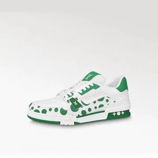루이비통 남성 그린 스니커즈 - Louis vuitton Mens Green Sneaker… - 1