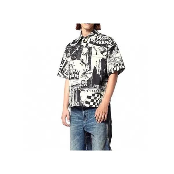 루이비통 남성 블랙 반팔 셔츠 - Louis vuitton Mens Black Tshirt… - 1