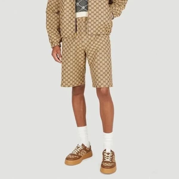 구찌 남성 캐쥬얼 카멜 반바지 - Gucci Mens Camel Half-pants - g… - 1
